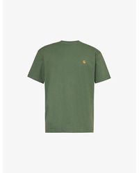 Carhartt - Chase Logo-embroidered Relaxed-fit Cotton-jersey T-shirt - Lyst