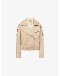 Acne Studios - Oleo Double-Breasted Cotton-Twill Jacket - Lyst