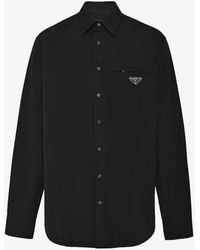 Prada - Classic-collar Oversized-fit Cotton Shirt Xx - Lyst