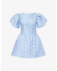 Sister Jane - Bilberry Jacquard Woven Mini Dress - Lyst