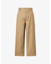 Ami Paris - Straight-Leg Cotton-Blend Worker Trousers - Lyst