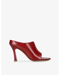 Bottega Veneta - Rana 90 Leather Heeled Sandals - Lyst