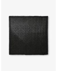 Zadig & Voltaire - Glenn Monogram-Jacquard Metallic-Woven Scarf - Lyst