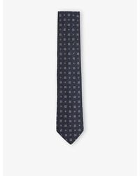 Reiss - Anzio Medallion-Print Silk-Blend Tie - Lyst