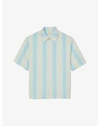 Sandro - Stripe-print Relaxed-fit Woven Shirt - Lyst