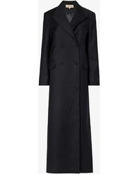 AYA MUSE - Tiaca Double-breasted Wool Coat - Lyst
