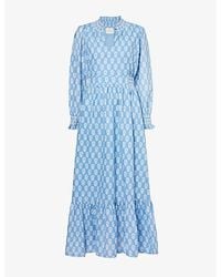 Aspiga - Emmeline Floral-print Organic-cotton Maxi Dress X - Lyst