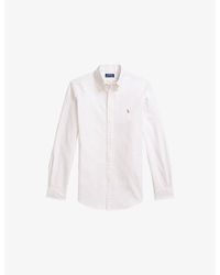 Polo Ralph Lauren - Custom-Fit Striped Cotton Oxford Shirt - Lyst