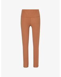 Varley - Let's Move 7/8 Printed High-Rise Stretch-Recycled Polyester Leggings - Lyst