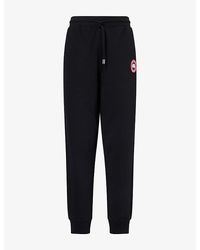 Canada Goose - Loon Logo-Patch Cotton Jogging Bottoms - Lyst