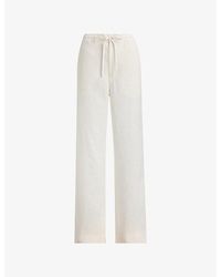Polo Ralph Lauren - Drawstring Wide-Leg Linen Trousers - Lyst
