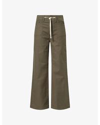 PAIGE - Ari Waistband-Tie Stretch-Denim Jeans - Lyst