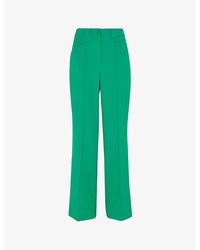 Whistles - Flora Straight-leg Mid-rise Stretch-woven Trousers - Lyst