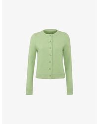 House Of Cb - Signature Round-Neck Wool-Blend Cardigan - Lyst