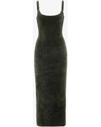 House Of Cb - Fayette Brushed-texture Stretch-woven Maxi Dress - Lyst