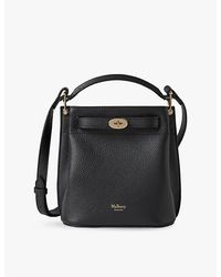 Mulberry - Mini Islington Grained Leather Bucket Bag - Lyst