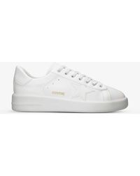 Golden Goose - Pure Star Star-embroidered Faux-leather Low-top Trainers - Lyst