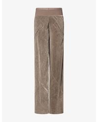 Rick Owens - Bias Wide-Leg Velvet Trousers - Lyst