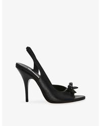 Steve Madden - Flounce Satin Heeled Sandals - Lyst