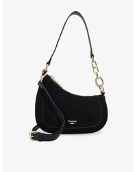 Dune - Direction Small Suede Shoulder Bag - Lyst