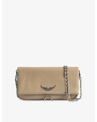 Zadig & Voltaire - Rock Grained Leather Clutch - Lyst