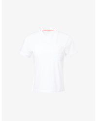 Emello - Brand-Embroidered Short-Sleeve Cotton T-Shirt - Lyst
