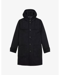 Reiss - Planter Hooded Wool-Blend Duffle Coat - Lyst