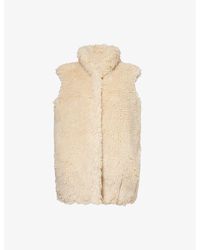 Conner Ives - Fleece-textured Oversized Wool-blend Gilet - Lyst