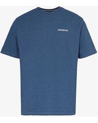 Patagonia - P-6 Logo Responsibili-tee Recycled Cotton And Recycled Polyester-blend T-shirt - Lyst