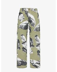 Market - Talus Graphic-print Cotton Trousers - Lyst
