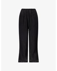 Dissh - Xena Side-Split Wide-Leg Woven Trousers - Lyst
