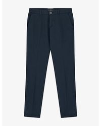 BOGGI - Straight Regular-Fit Stretch-Cotton Trousers - Lyst