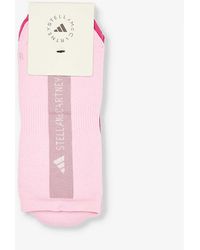 adidas By Stella McCartney - Branded Pack Of Two Stretch-recycled Nylon Sock - Lyst