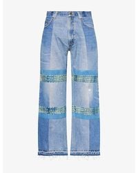Kartik Research - Upcycled Wide-Leg Denim Jeans - Lyst