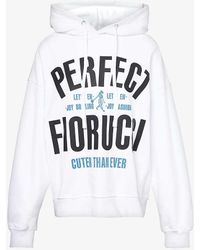 Fiorucci - Perfect Brand-print Cotton-jersey Hoody - Lyst
