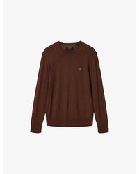 AllSaints - Mode Merino Marl-Pattern Wool Crew Jumper - Lyst