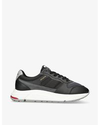 Axel Arigato - Rush Leather And Woven Trainers - Lyst