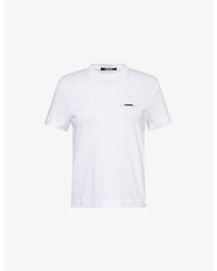 Jacquemus - Le T-Shirt Grosgrain-Logo Cotton-Jersey T-Shirt - Lyst