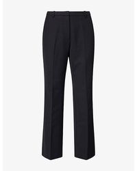 Anine Bing - Thomas Straight-Leg Wool-Blend Trousers - Lyst