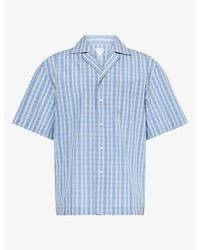 Bottega Veneta - Checked Cotton-Blend Shirt - Lyst