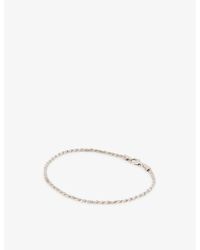 Miansai - Rope Chain Sterling Silver Polished Rhodium-plated Bracelet - Lyst