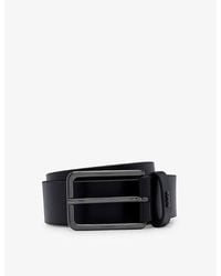BOSS - Logo-Emed Leather Belt - Lyst