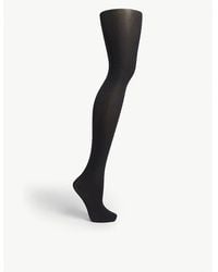 Wolford - Women's Black Velvet De Luxe 50 Nylon-blend Tights - Lyst