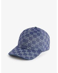 Gucci - Monogram-pattern Cotton-blend Cap - Lyst