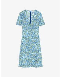 Zadig & Voltaire - Rhodral Floral-Print Woven Midi Dress - Lyst