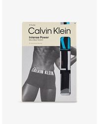 Calvin Klein - Intense Power Logo-Waist Pack Of Three Stretch-Jersey Trunks - Lyst