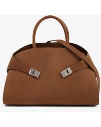 Ferragamo - Hug Leather Top-handle Bag - Lyst
