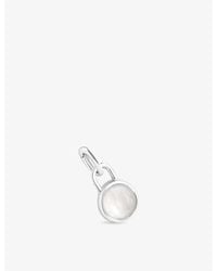 Astrid & Miyu - June Birthstone Rhodium-Plated Sterling- And Moonstone Charm - Lyst