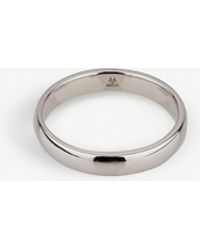 Tom Wood Classic Sterling Silver Band Ring - Metallic
