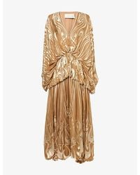 Zimmermann - Momentum Burnout Bubble Silk Gown - Lyst